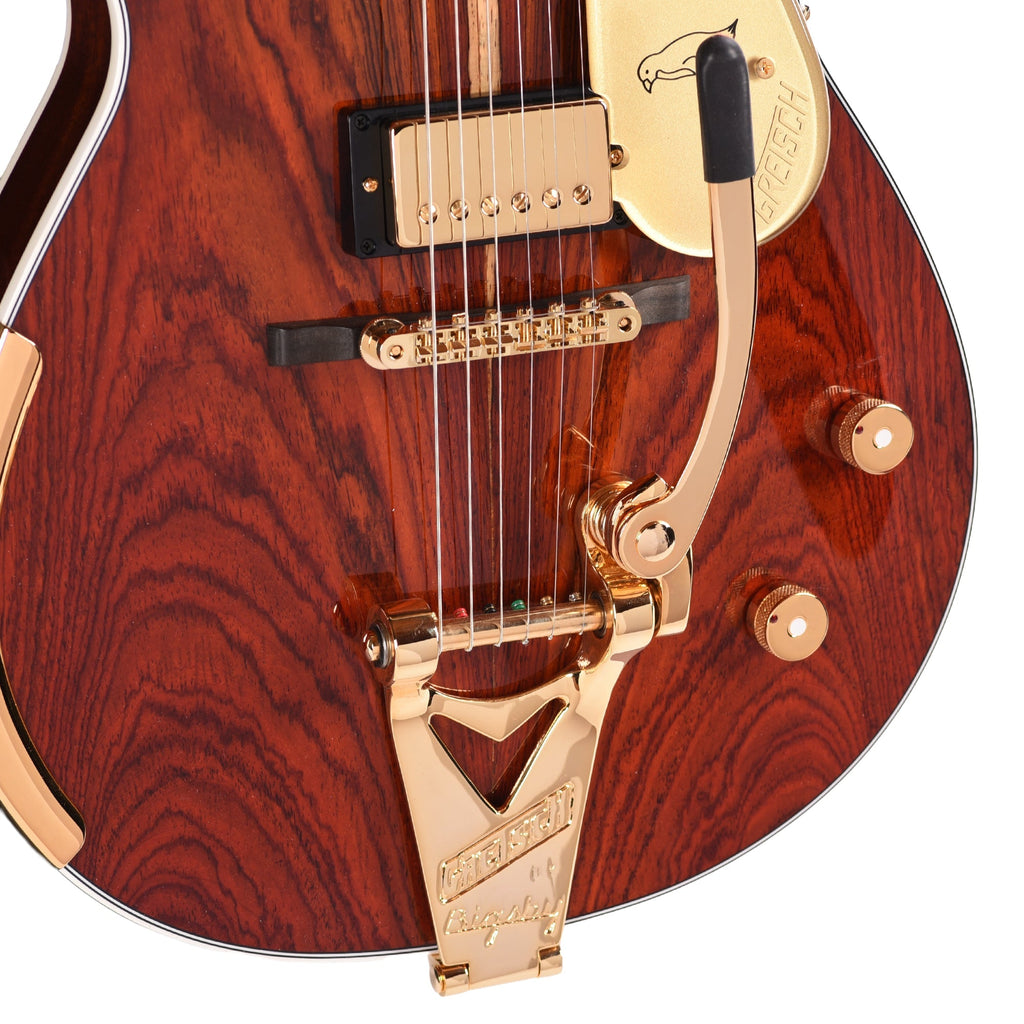 Gretsch Custom Shop G6134-55 Cocobolo Top Penguin NOS Natural Master Built by Chad Henrichsen - Angle 13 | MUSICTONER