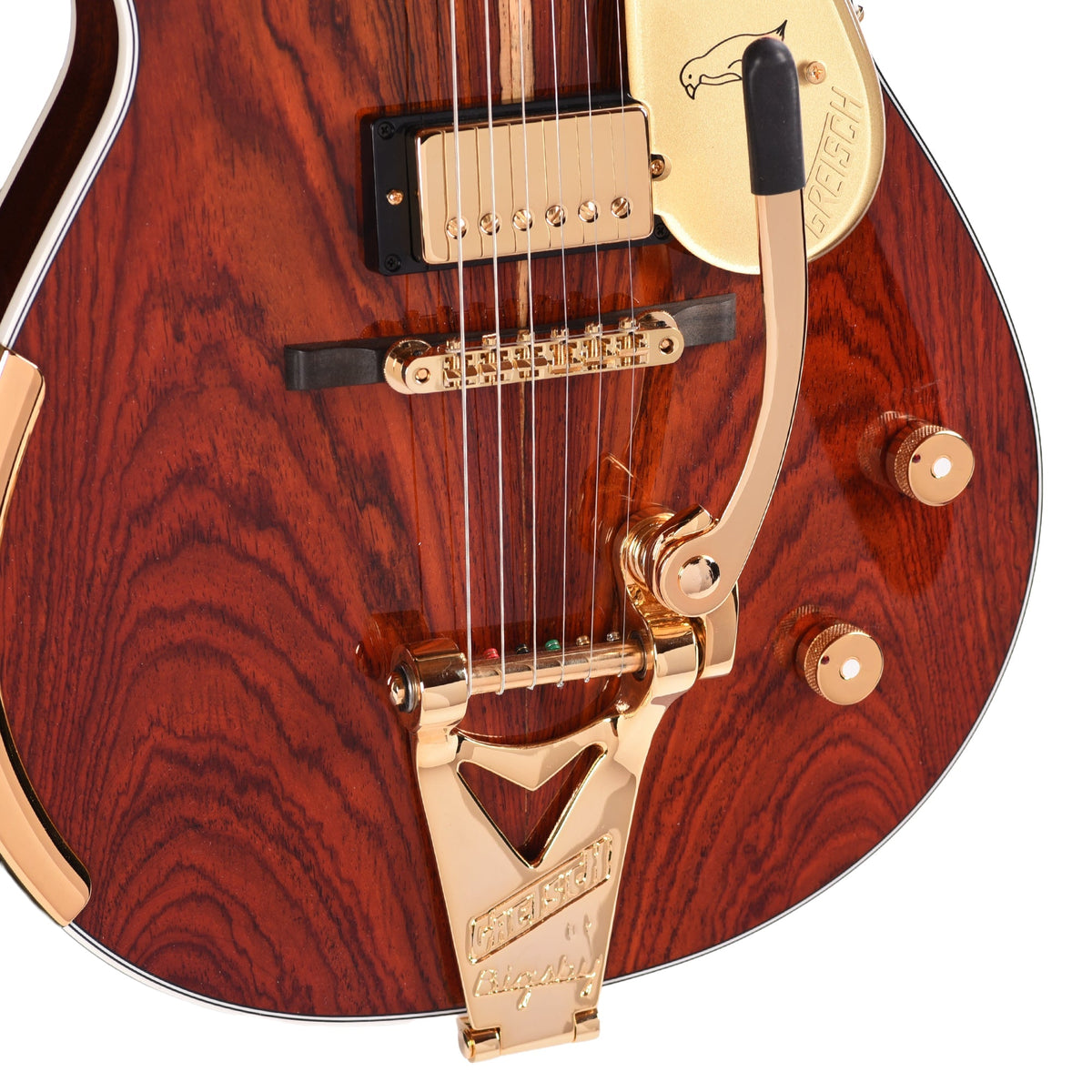 Gretsch Custom Shop G6134-55 Cocobolo Top Penguin NOS Natural Master Built by Chad Henrichsen - Angle 13 | MUSICTONER