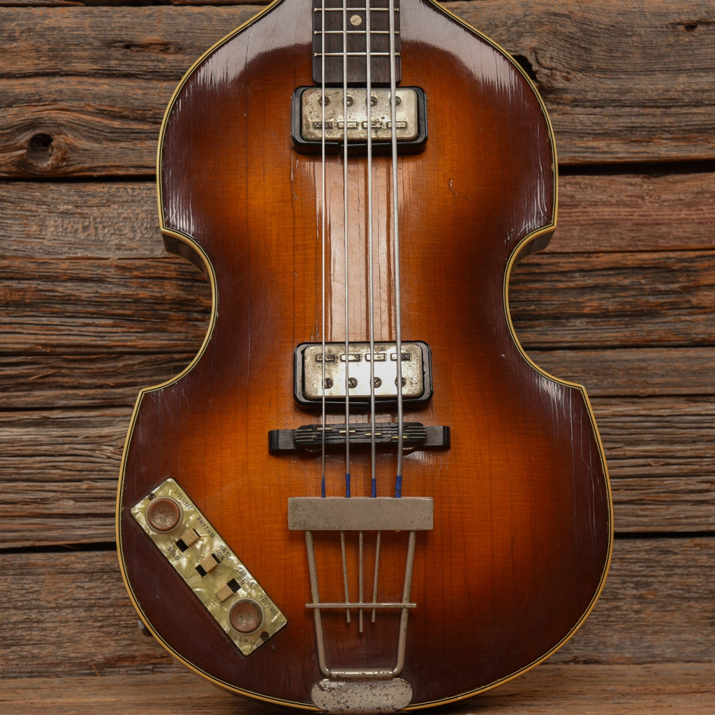 Hofner 500/1 1963 body w/Late 70s neck Sunburst 1963 LEFTY