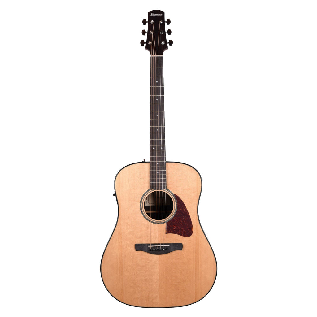 Ibanez AAD58ENT Grand Dreadnought Acoustic-Electric Guitar Natural High Gloss - Angle 4 | MUSICTONER