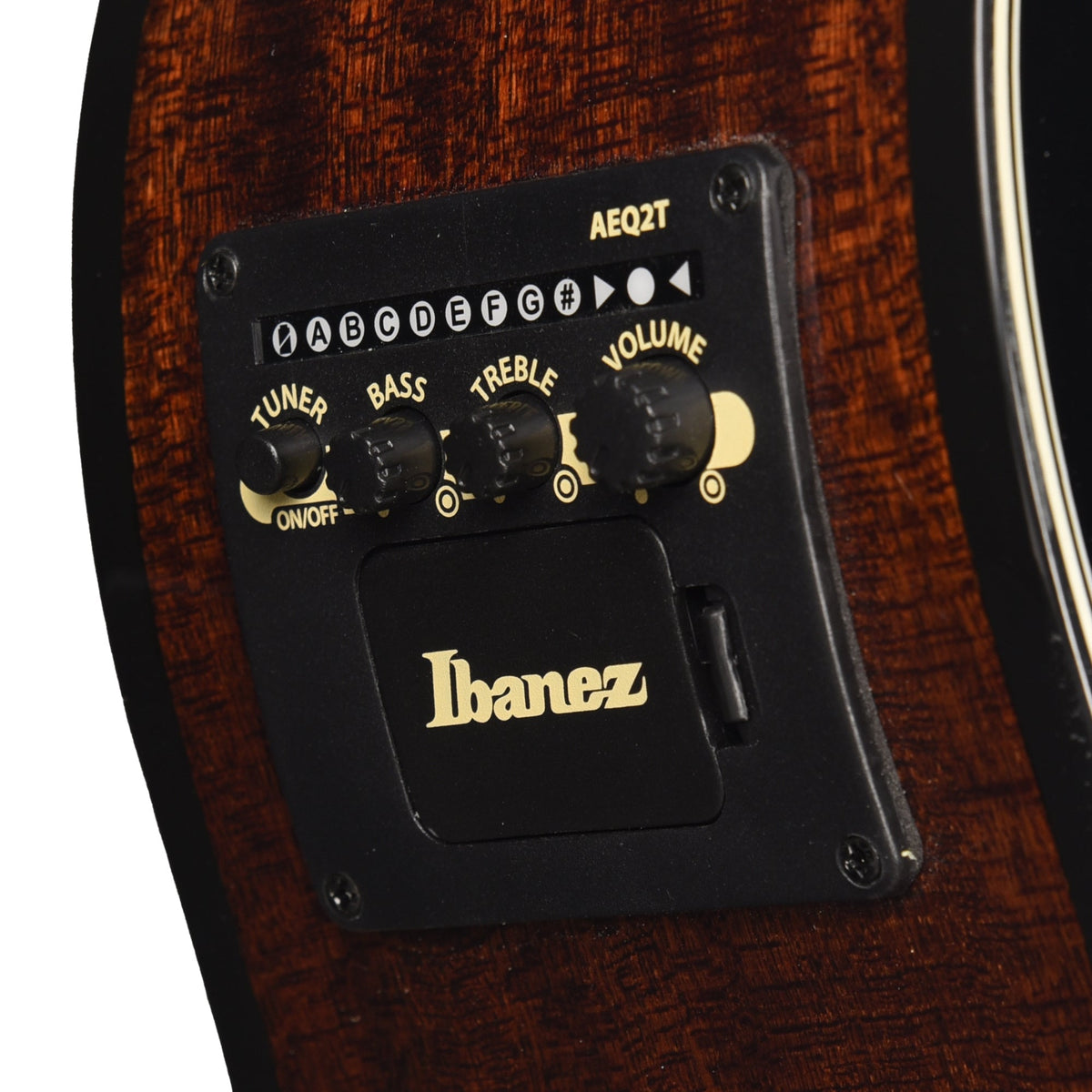 Ibanez AEWC16QATLH AEWC Acoustic-Electric Guitar Transparent Blue Sunburst High Gloss - Angle 8 | MUSICTONER