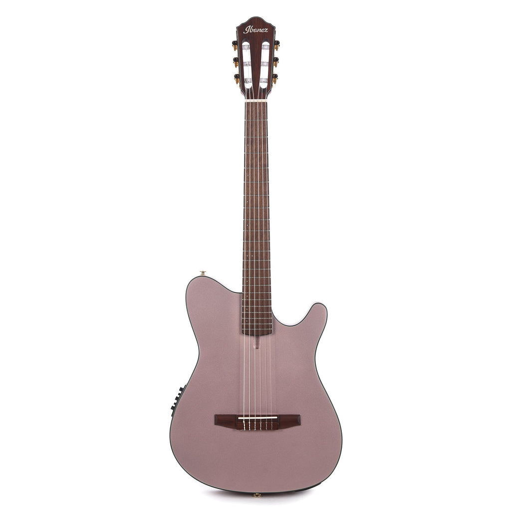 Ibanez FRH10NRGF Acoustic-Electric Guitar Rose Gold Metallic Flat - Angle 4 | MUSICTONER