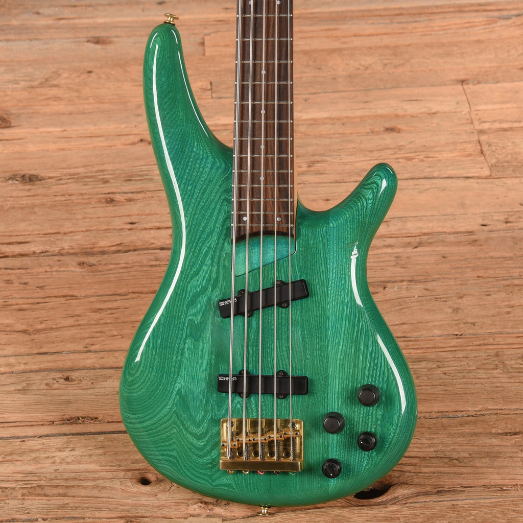 Ibanez SR895TT Standard Soundgear Bass Green 1993 - Angle 2 | MUSICTONER