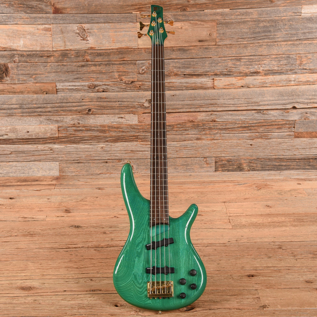 Ibanez SR895TT Standard Soundgear Bass Green 1993 - Angle 4 | MUSICTONER