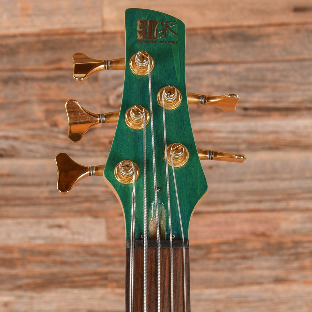 Ibanez SR895TT Standard Soundgear Bass Green 1993 - Angle 6 | MUSICTONER