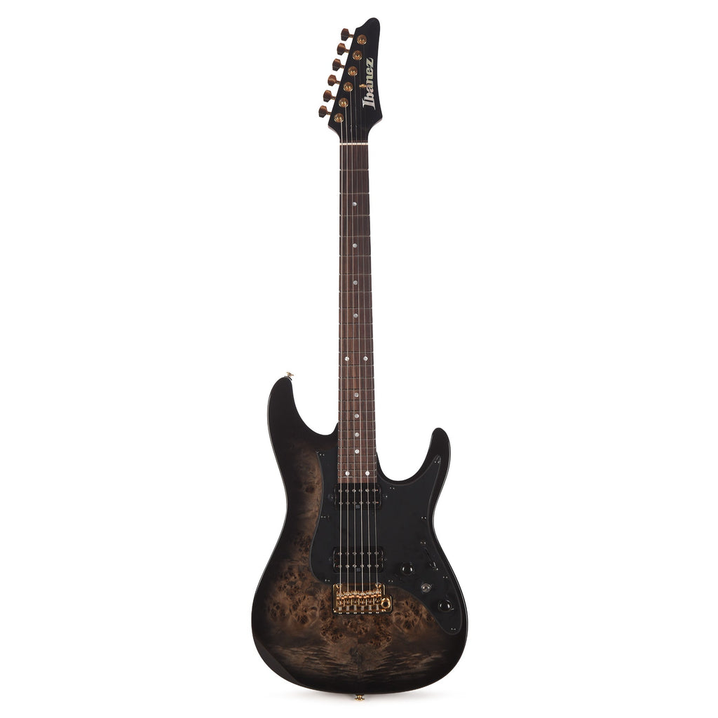 Ibanez AZ41P1PBTGB AZ Premium Electric Guitar Transparent Gray Burst - Angle 4 | MUSICTONER