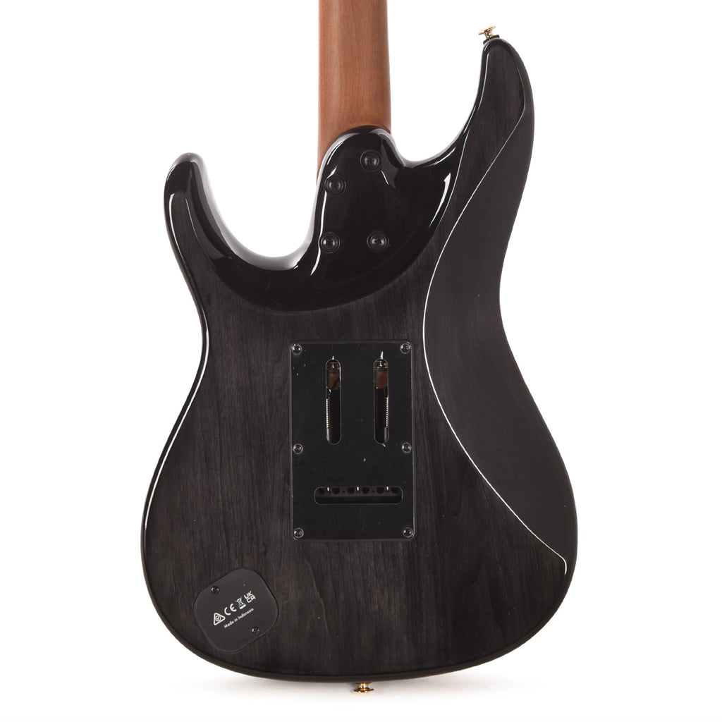 Ibanez AZ41P1PBTGB AZ Premium Electric Guitar Transparent Gray Burst - Angle 3 | MUSICTONER