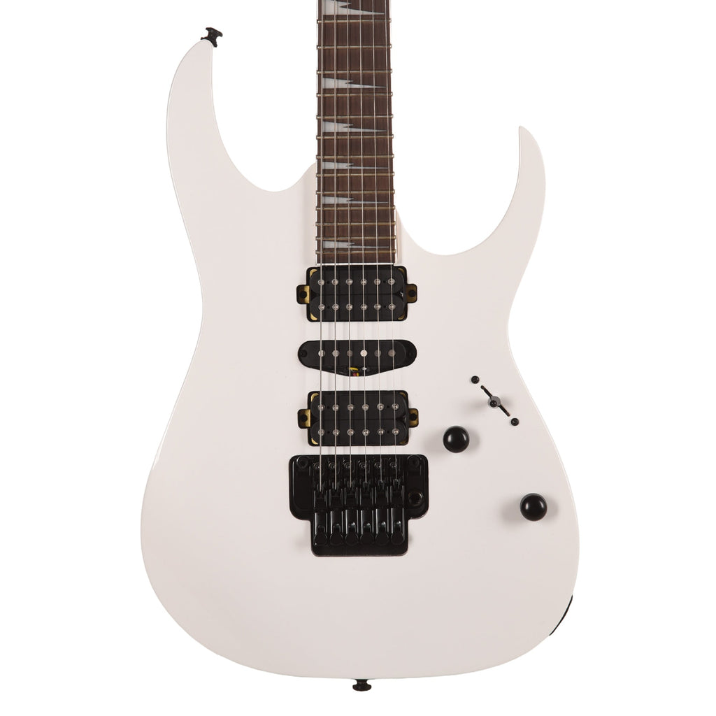 Ibanez RG470DXBWH RG Standard Electric Guitar White - Angle 2 | MUSICTONER