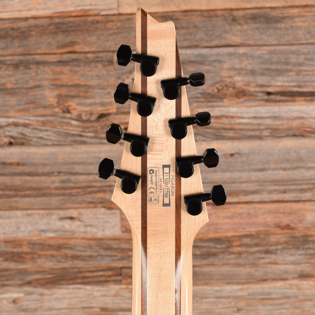 Ibanez RGA8QM Trans Black 2011 - Angle 7 | MUSICTONER