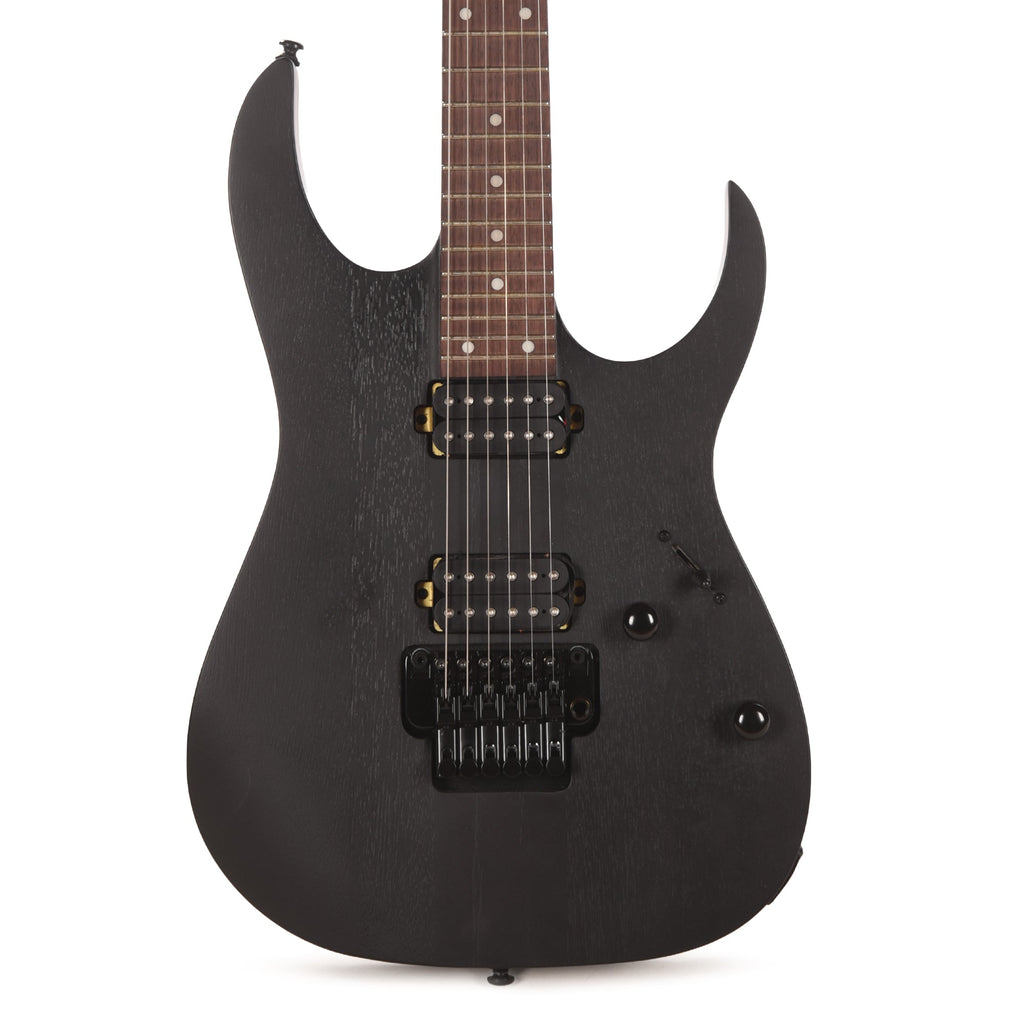 Ibanez RGRT420WK RG Standard Electric Guitar Weathered Black - Angle 2 | MUSICTONER
