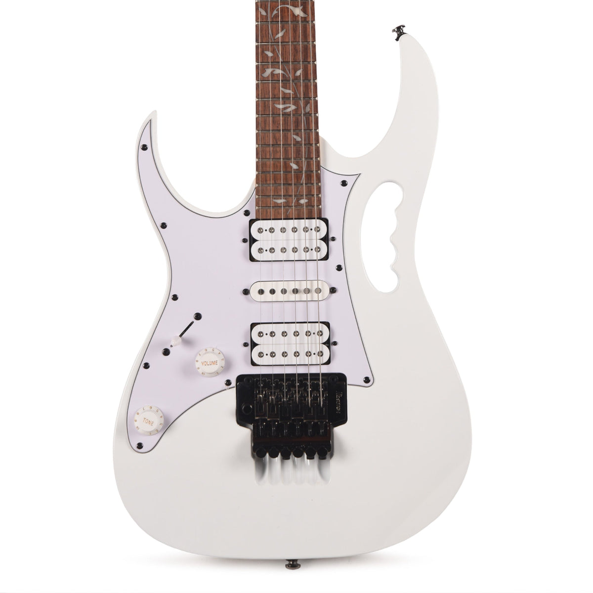 Ibanez JEMJRLWH Steve Vai Signature Electric Guitar White - Angle 2 | MUSICTONER