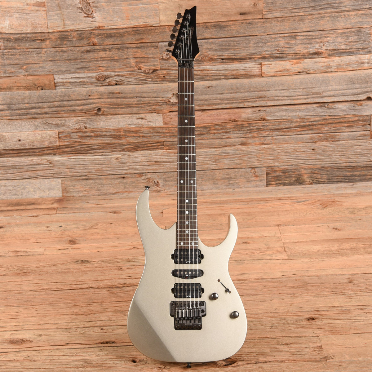 Ibanez RG1570 Prestige Gray Nickel 2002 - Angle 4 | MUSICTONER