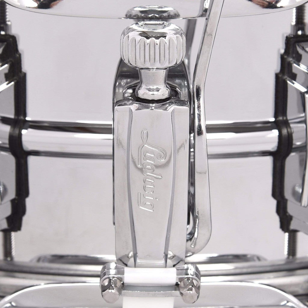 Ludwig 5x14 Supraphonic Snare Drum Factory - Angle 4 | MUSICTONER