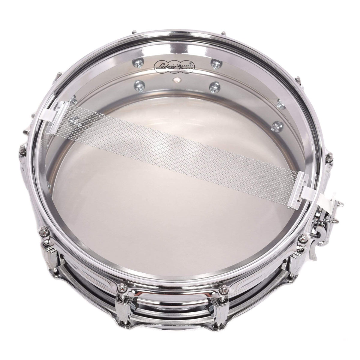 Ludwig 5x14 Supraphonic Snare Drum Factory - Angle 5 | MUSICTONER