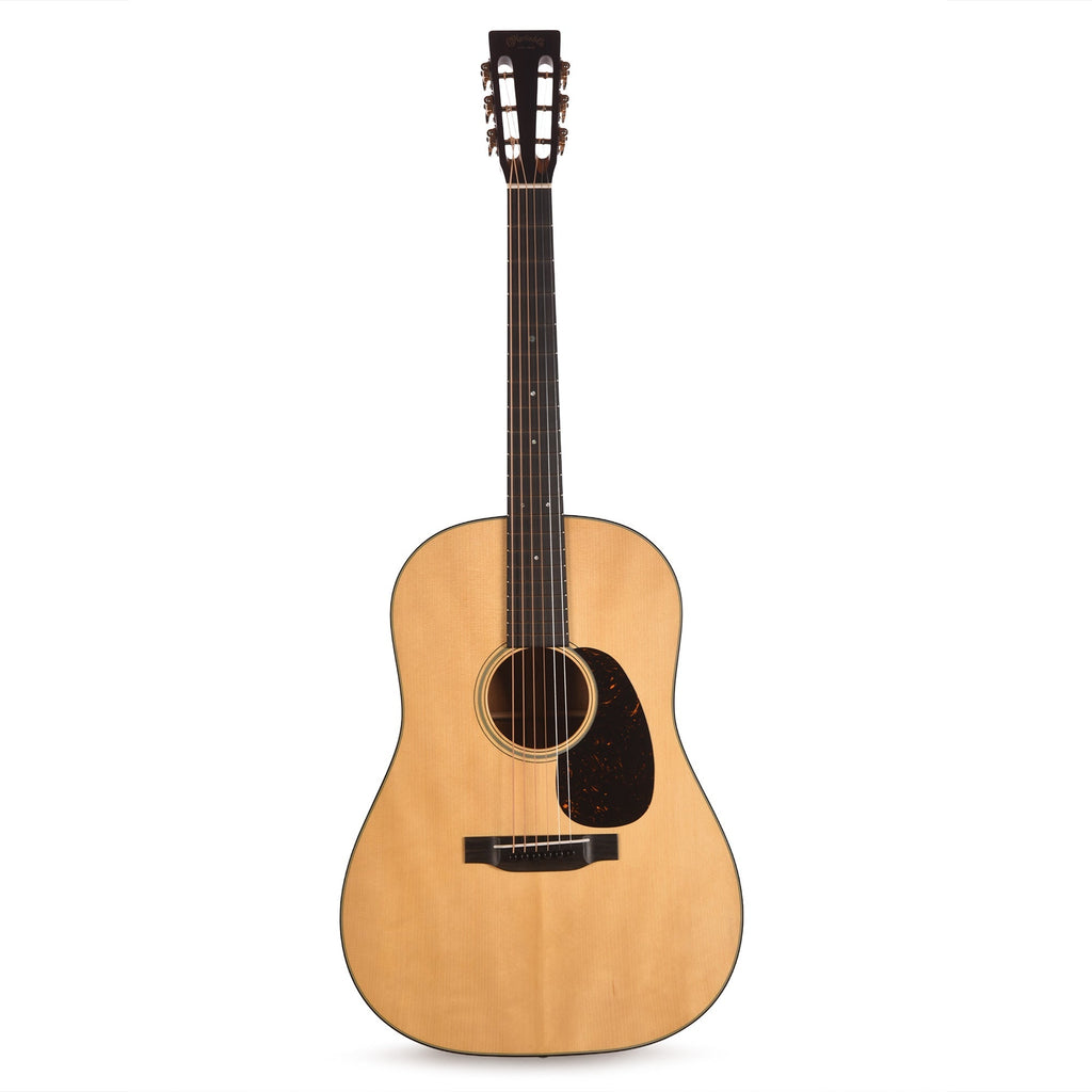 Martin Custom Shop 18-Style 12-Fret Dreadnought VTS Adirondack Spruce/Mahogany Natural Aging - Angle 4 | MUSICTONER