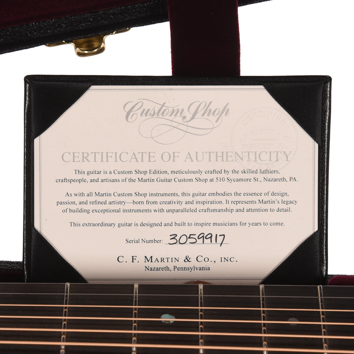 Martin Custom Shop 18-Style 12-Fret Dreadnought VTS Adirondack Spruce/Mahogany Natural Aging - Angle 9 | MUSICTONER