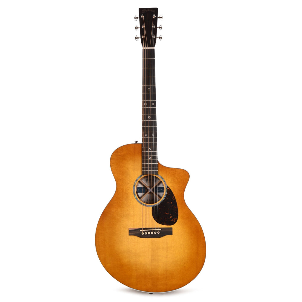 Martin Road Series SC-13E Modern Spruce/Koa Fine Veneer Mezcal Burst - Angle 4 | MUSICTONER