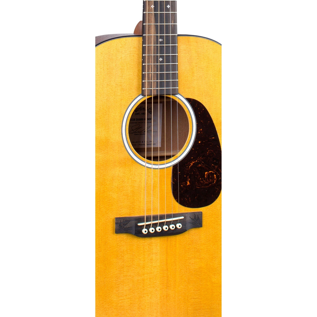 Martin 000JR-10E Shawn Mendes Acoustic Electric Guitar w/ Gig Bag - View 4 | MusicMarket