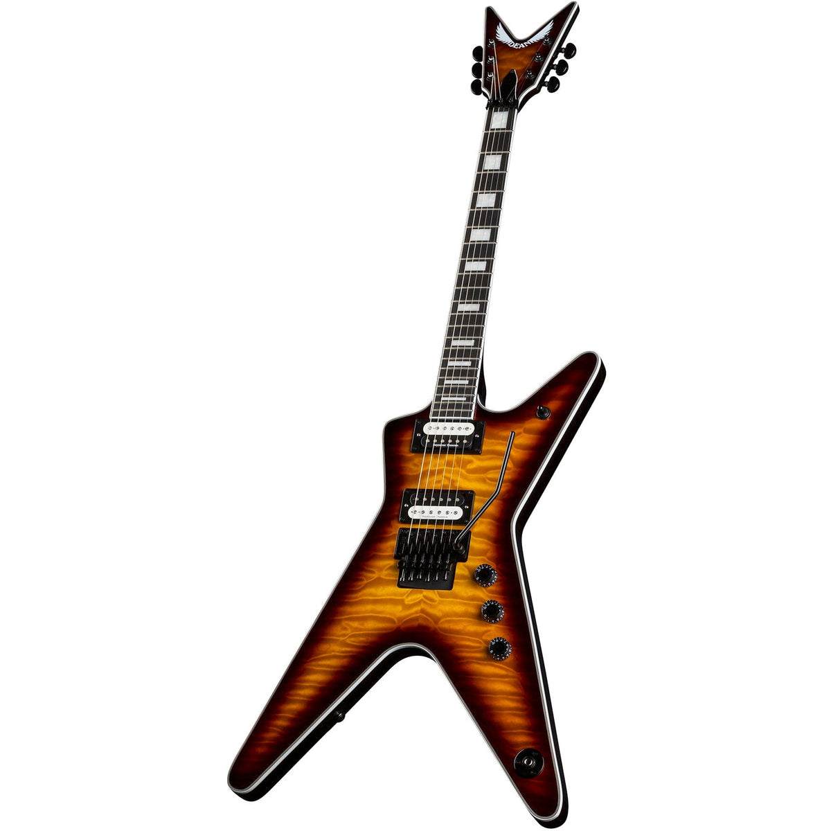 Dean Guitars ML Select Floyd Quilt Maple Top Electric Guitar - Trans Brazilia - View 4 | MusicMarket