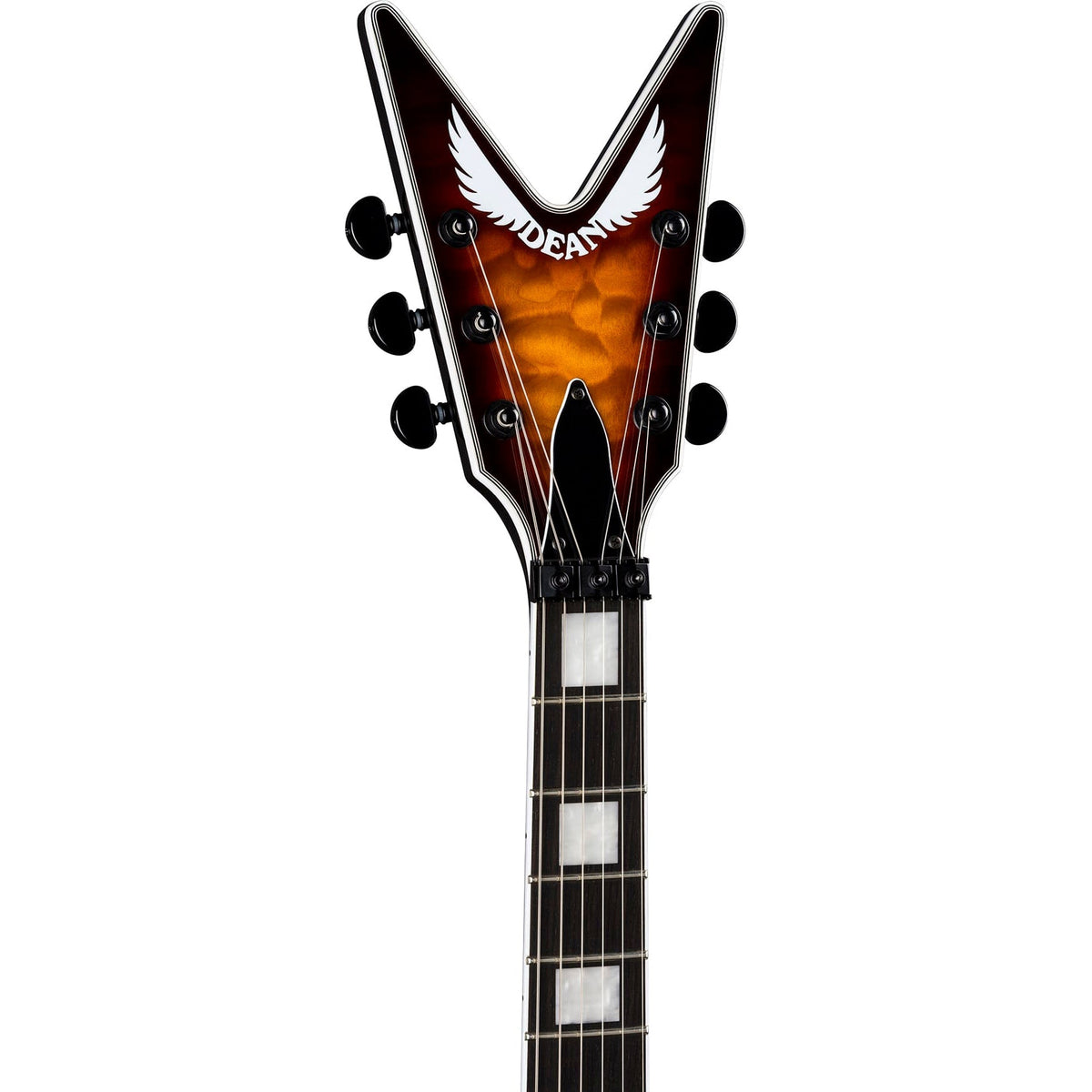 Dean Guitars ML Select Floyd Quilt Maple Top Electric Guitar - Trans Brazilia - View 5 | MusicMarket
