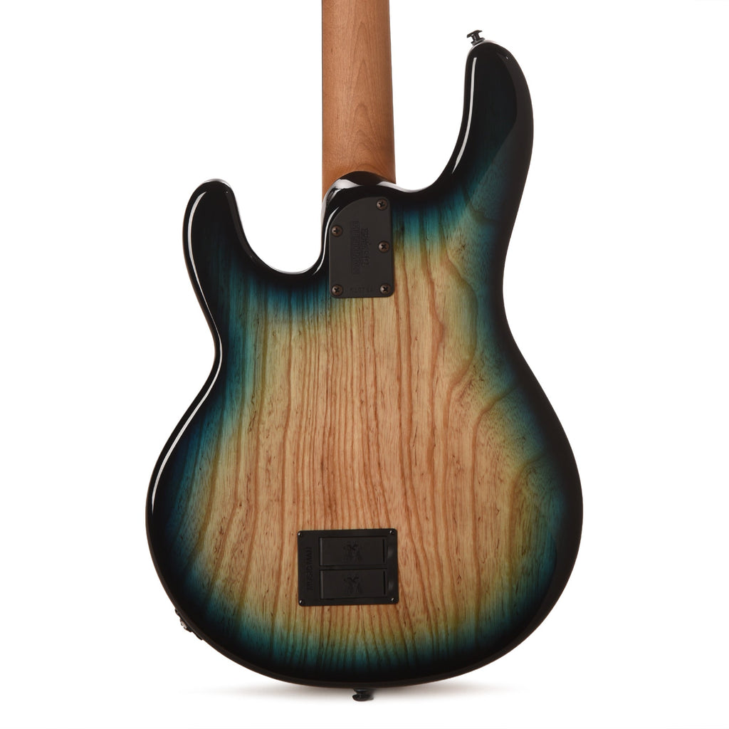 Music Man StingRay Special Bass Mean Blue Burst - Angle 3 | MUSICTONER
