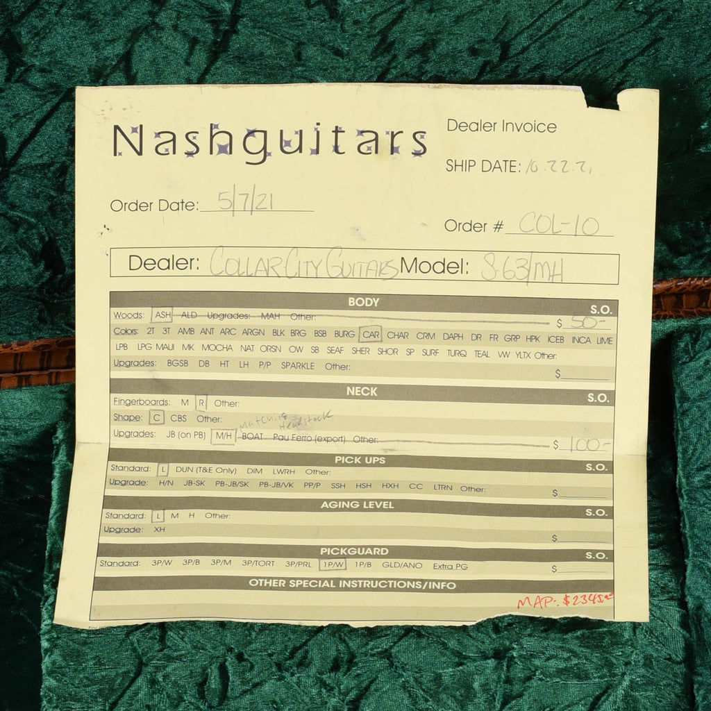 Nash S-63 Red Sparkle 2021 - Angle 9 | MUSICTONER