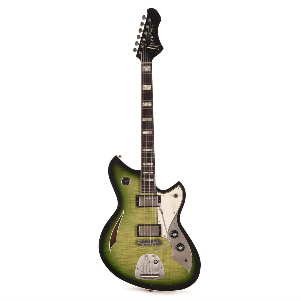 Novo Dealer Limited Miris JHH Cat's Eye Burst Light Distress w/Lollar Low-Wind Imperials - Angle 4 | MUSICTONER