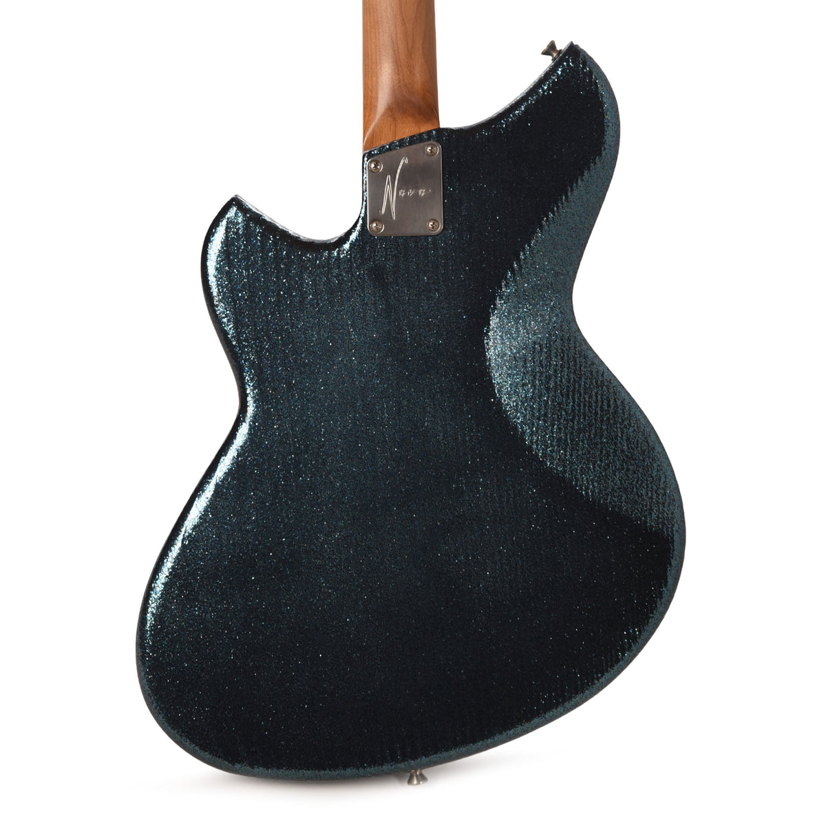 Novo Serus JHH Extra Light Distress Merman Sparkle w/Fralin Pure PAF Humbuckers - Angle 3 | MUSICTONER
