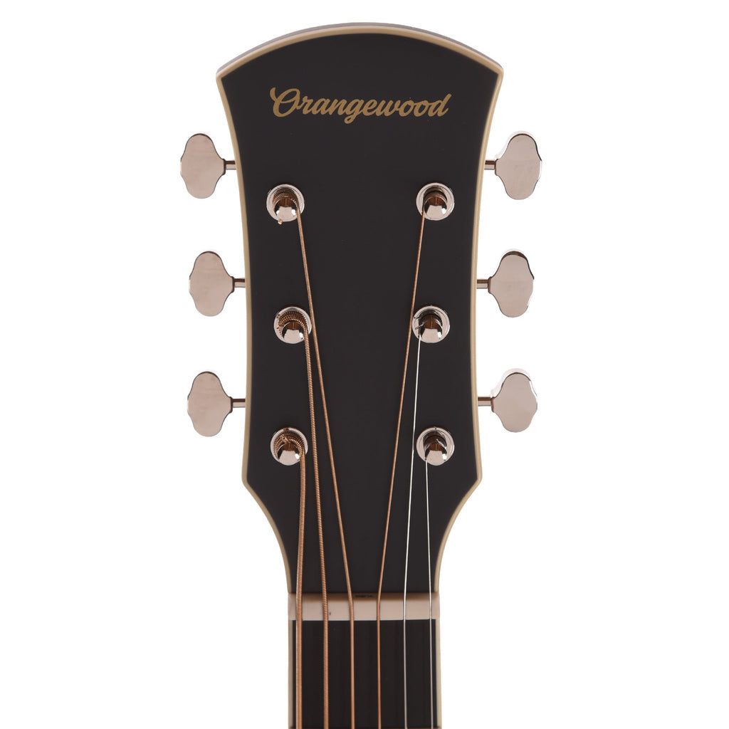 Orangewood Willow Live Baritone Grand Concert Acoustic-Electric Guitar Natural Mahogany Satin w/ - Angle 5 | MUSICTONER