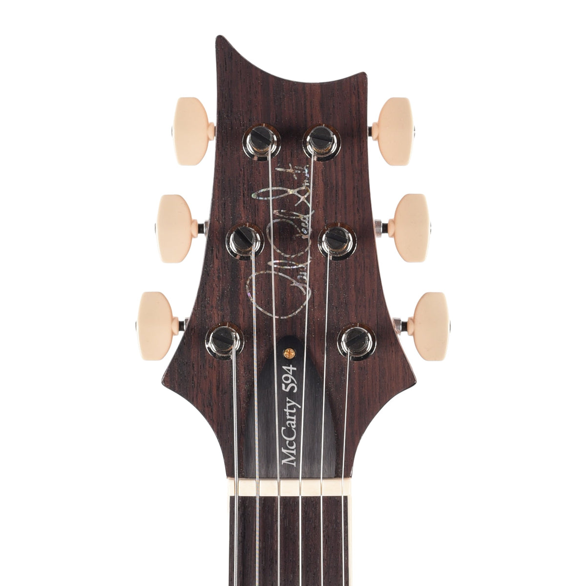 PRS Wood Library McCarty 594 Tremolo Flame 10 Top Tiger Eye - Angle 7 | MUSICTONER