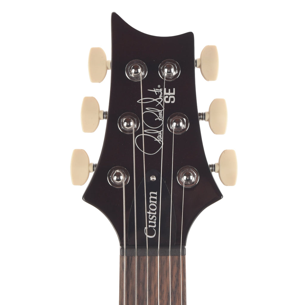PRS SE Custom 24 Black Gold Sunburst - Angle 6 | MUSICTONER