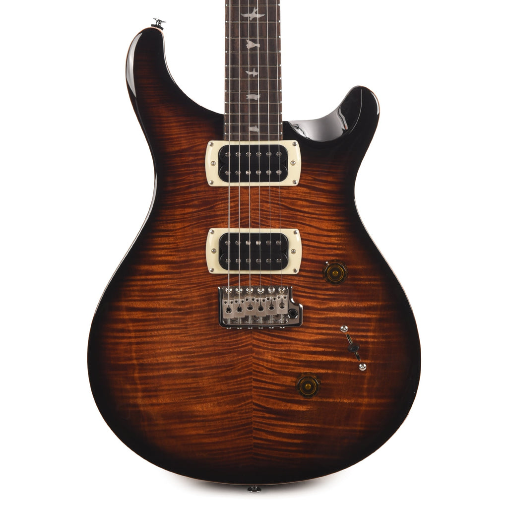 PRS SE Custom 24 Black Gold Sunburst - Angle 2 | MUSICTONER