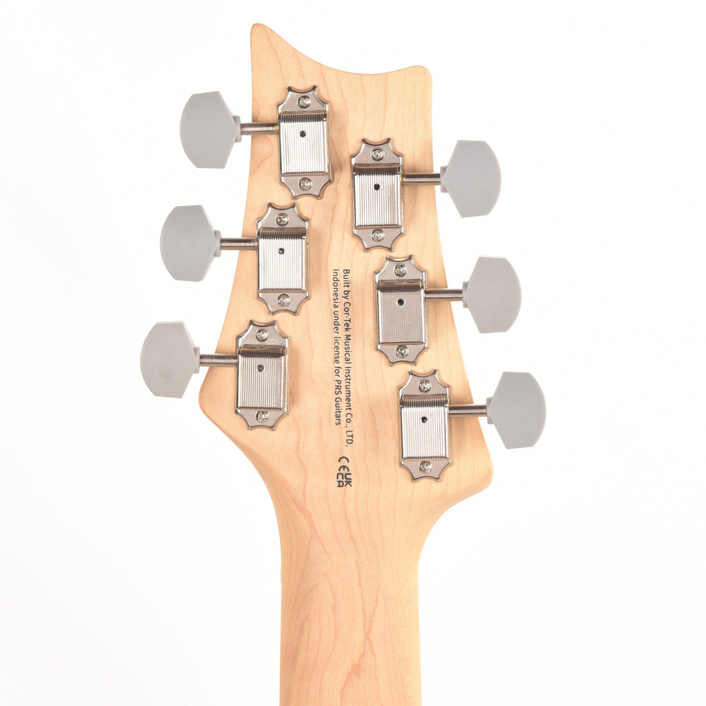 PRS SE Silver Sky Maple Stone Blue - Angle 7 | MUSICTONER