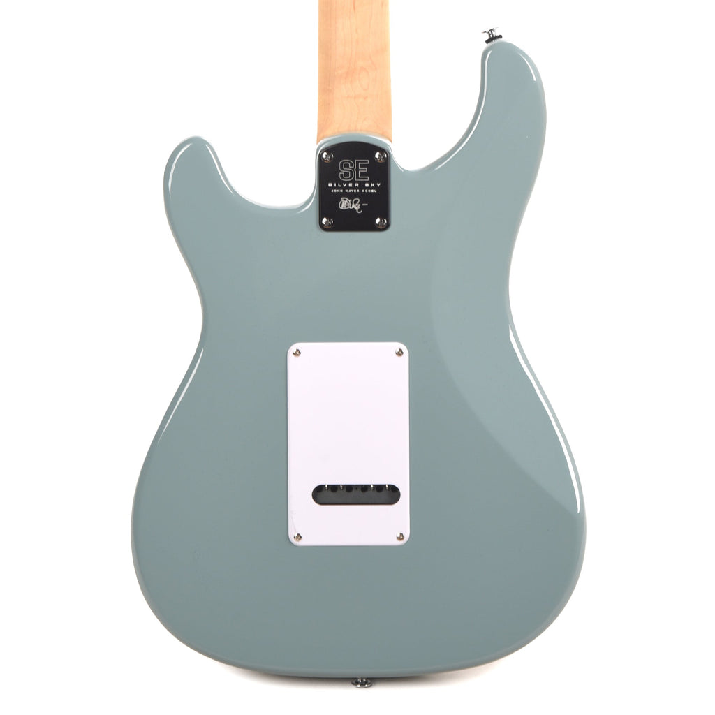 PRS SE Silver Sky Maple Stone Blue - Angle 3 | MUSICTONER