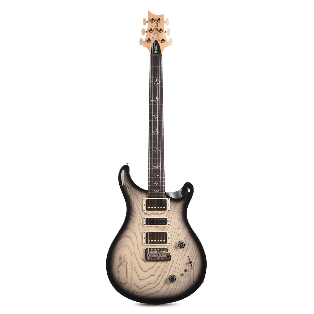 PRS Swamp Ash Special White Doghair Smokeburst - Angle 4 | MUSICTONER