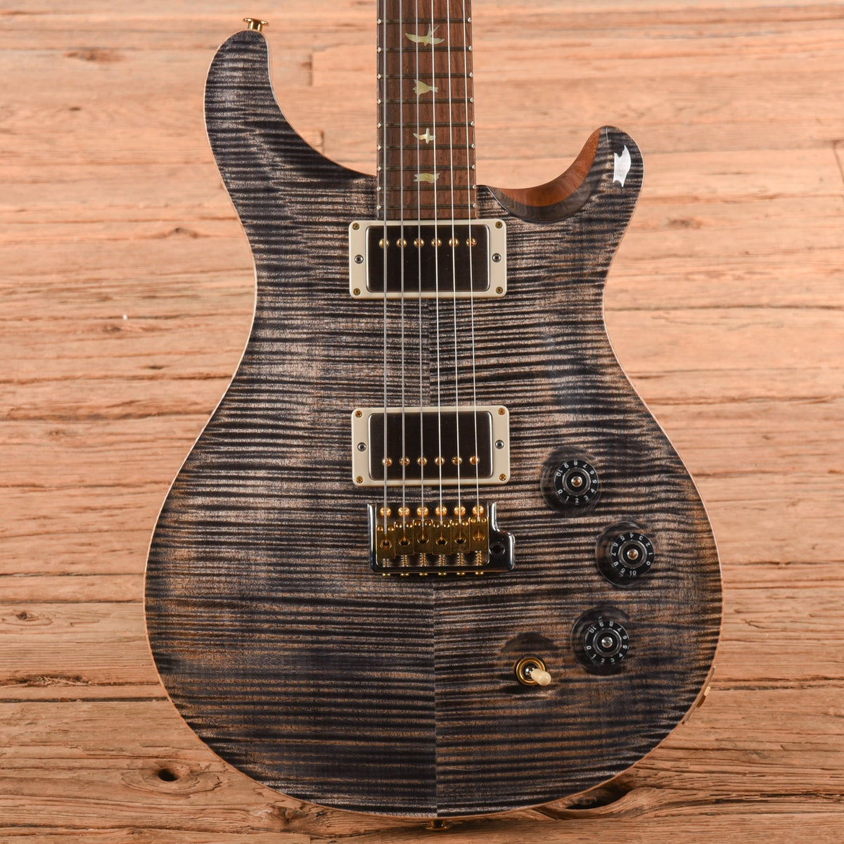 PRS Wood Library DGT 10-Top w/Korina Neck and Brazilian Rosewood Fretboard Charcoal 2024 - MUSICTONER