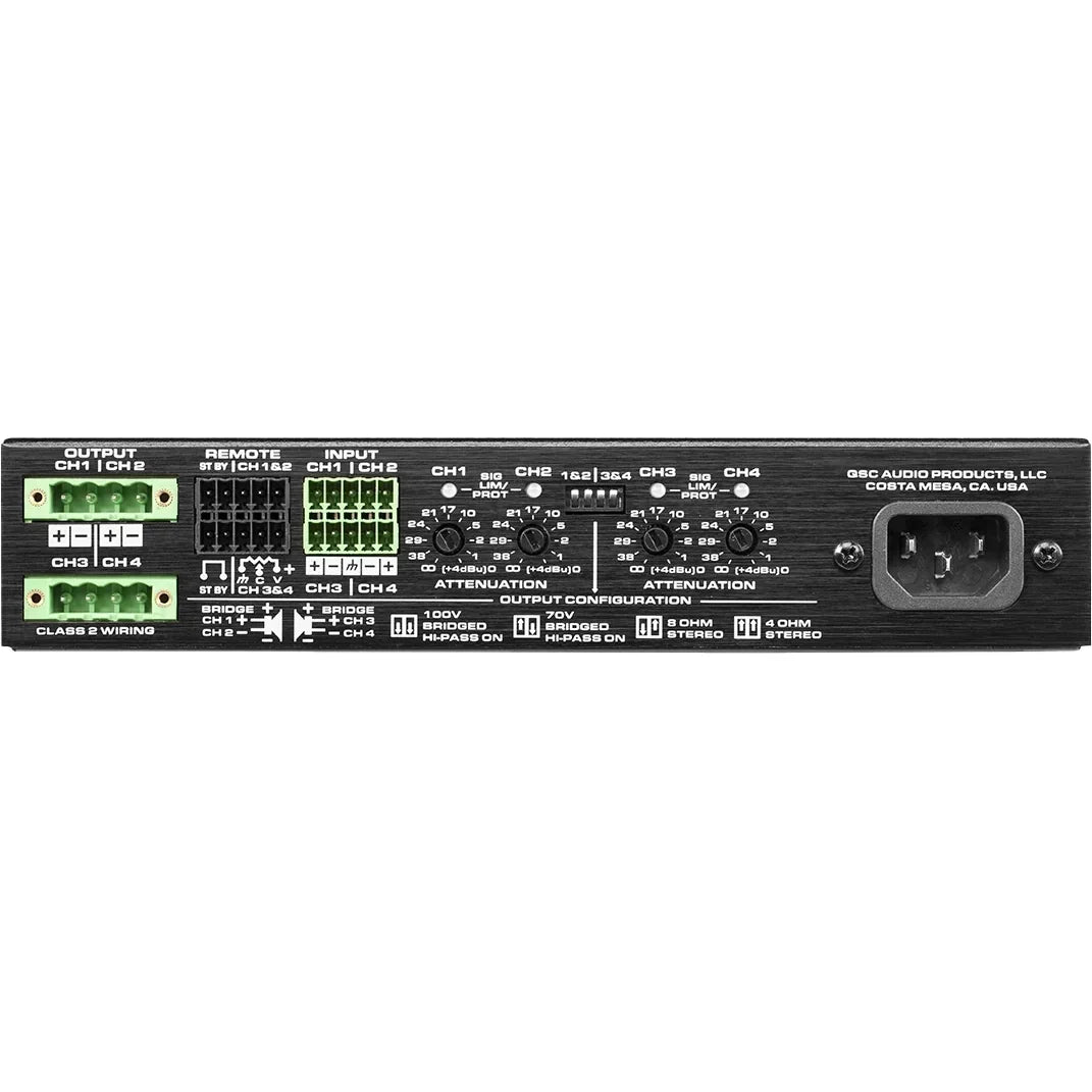QSC SPA4-100 4-Channel Power Amplifier - View 3 | MusicMarket