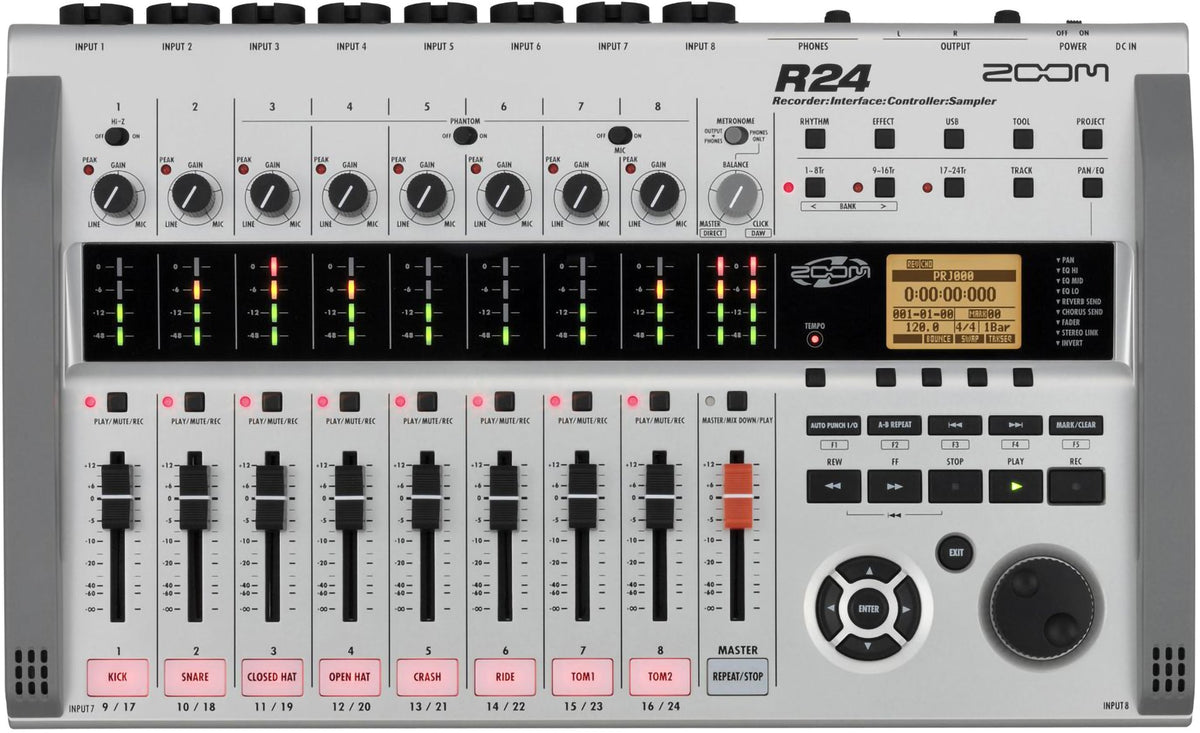 Zoom R24 24-Track Recorder Interface Controller Sampler - MusicMarket