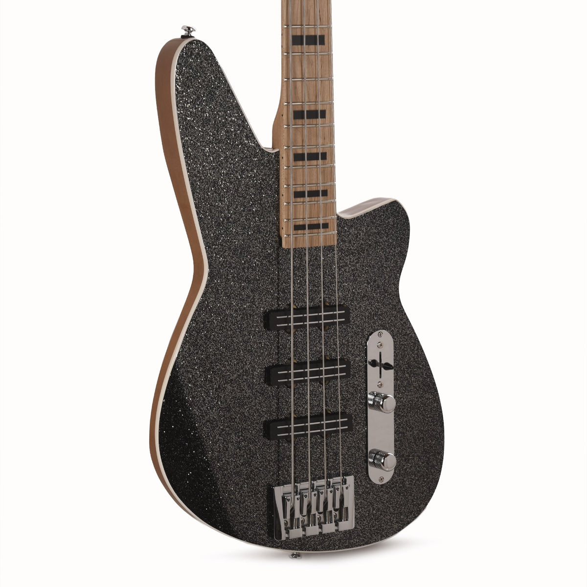 Reverend Triad Bass Guitar Black Sparkle - MUSICTONER