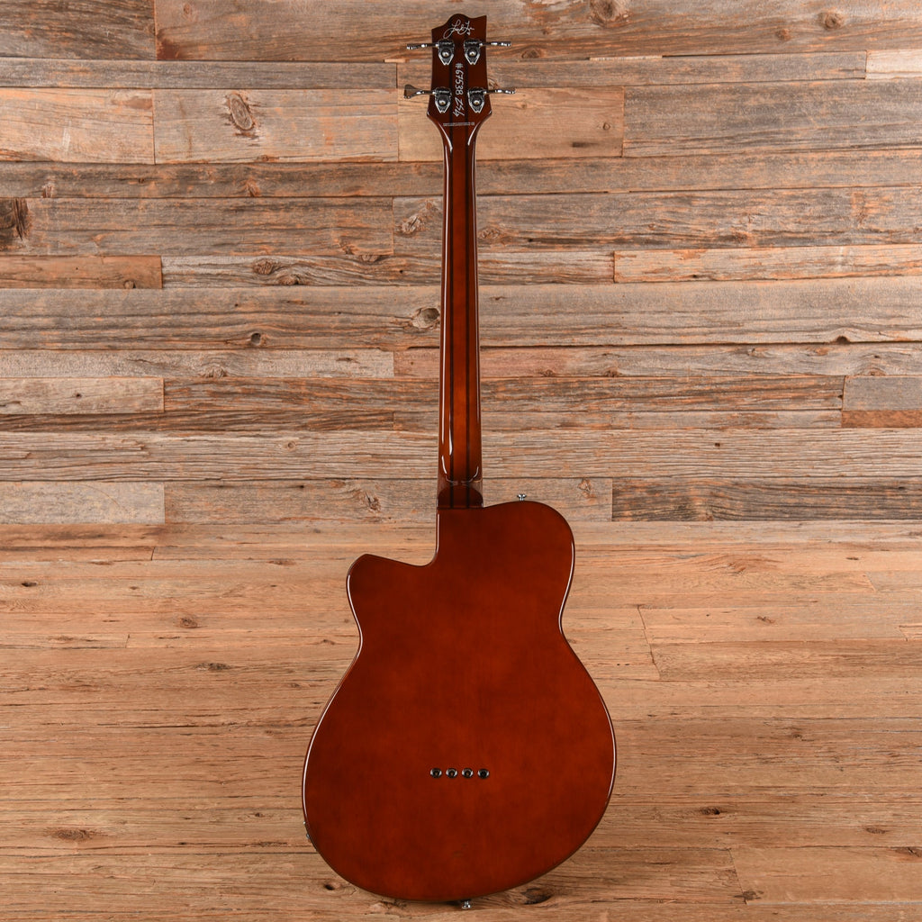 Reverend Linh Le Signature Lil LinhBacker Purple Sparkle - Angle 5 | MUSICTONER
