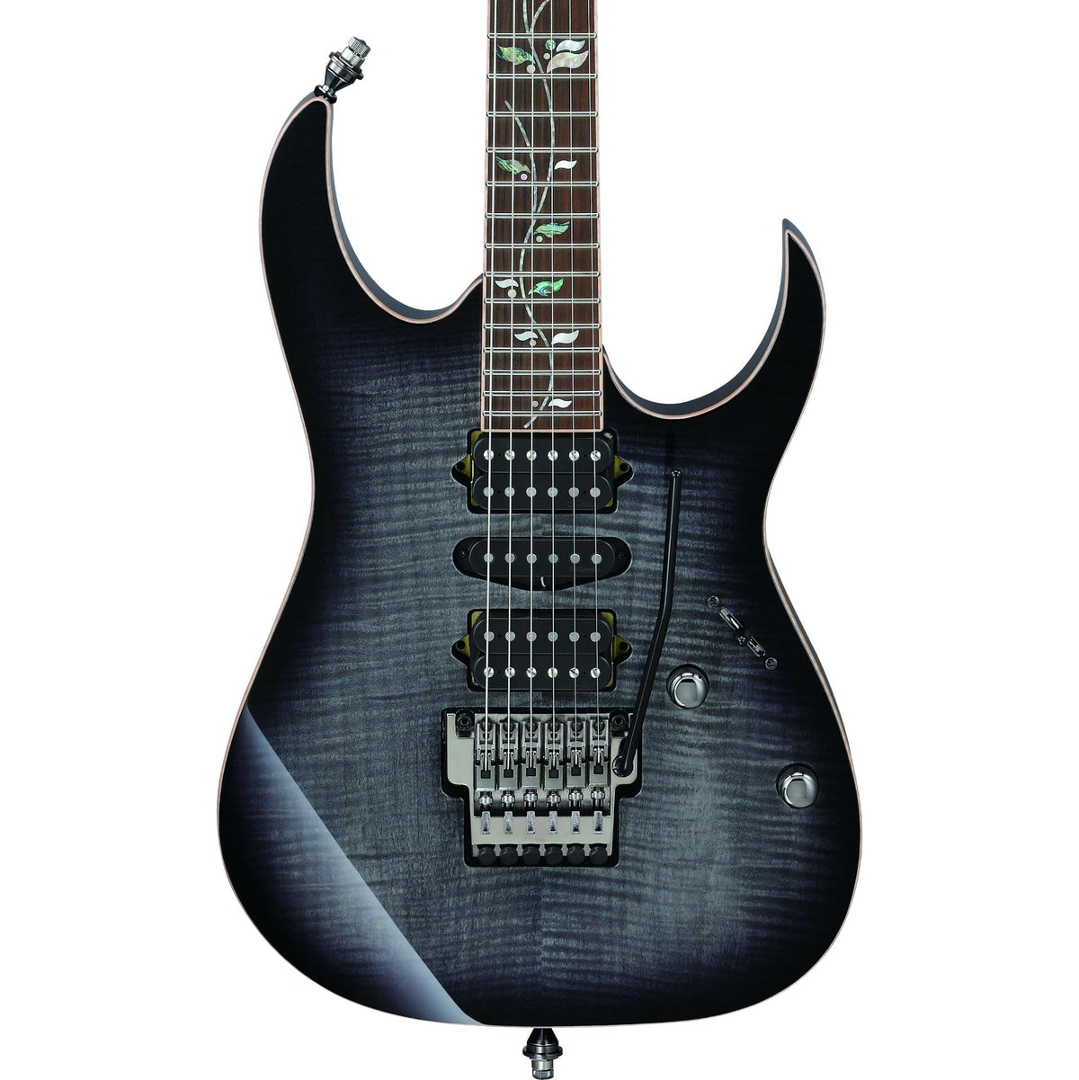 Ibanez RG8570BRE RG j.custom Electric Guitar, Black Rutile w/ Case - MusicMarket