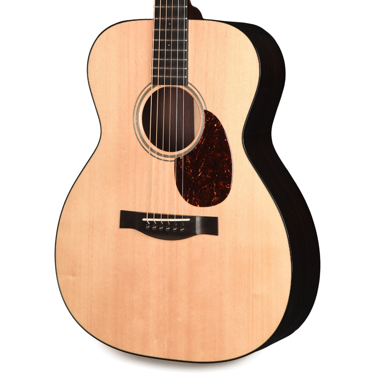 Santa Cruz Guitar Company 50th Anniversary OMPW Sitka Spruce/Indian Rosewood - Angle 3 | MUSICTONER