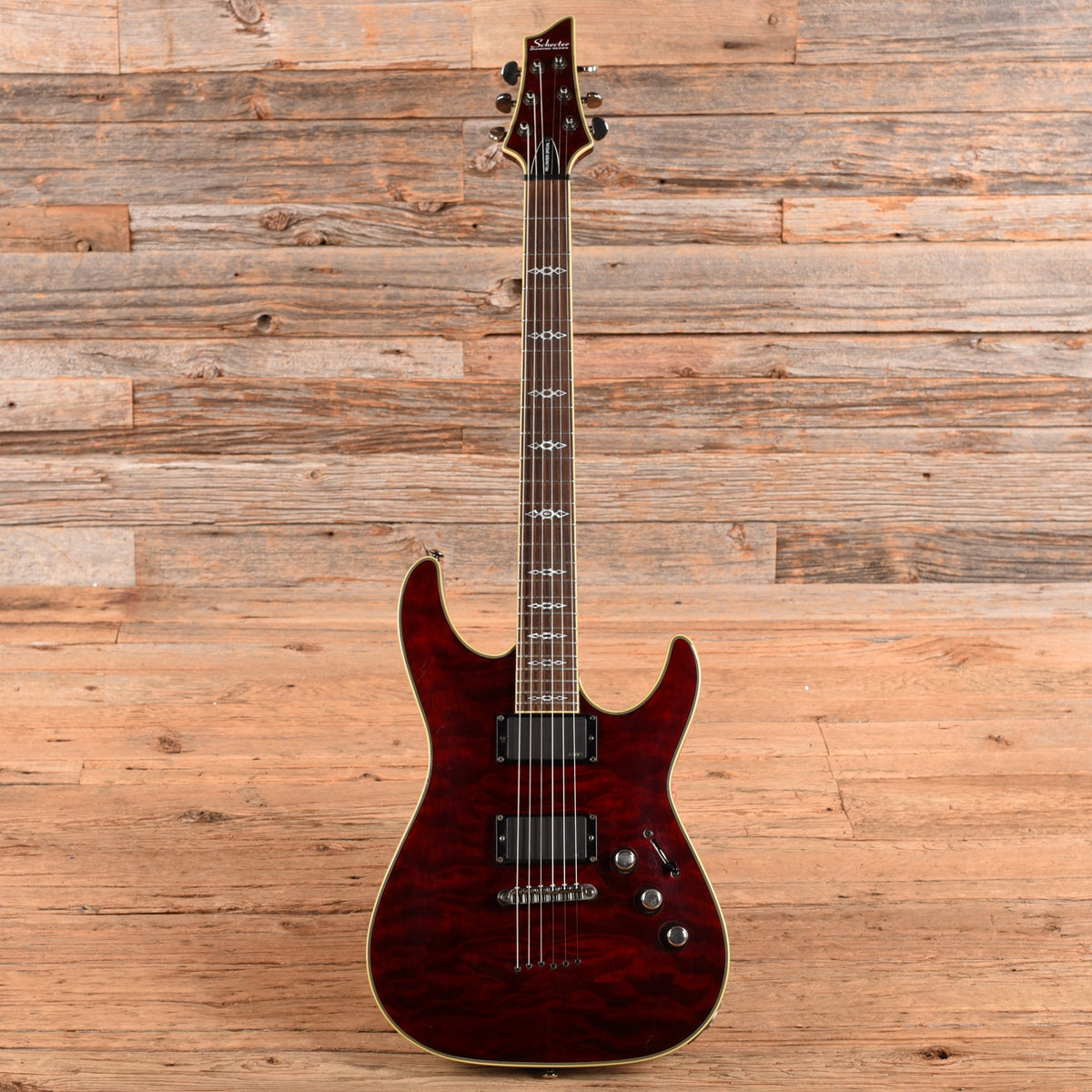 Schecter Hellraiser C-1 Special Black Cherry 2010 - Angle 4 | MUSICTONER