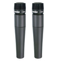 Shure SM57-LC Cardioid Dynamic Microphone 2 Pack Bundle