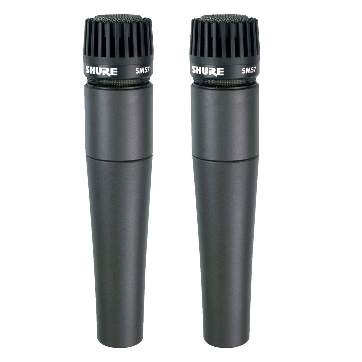 Shure SM57-LC Cardioid Dynamic Microphone 2 Pack Bundle