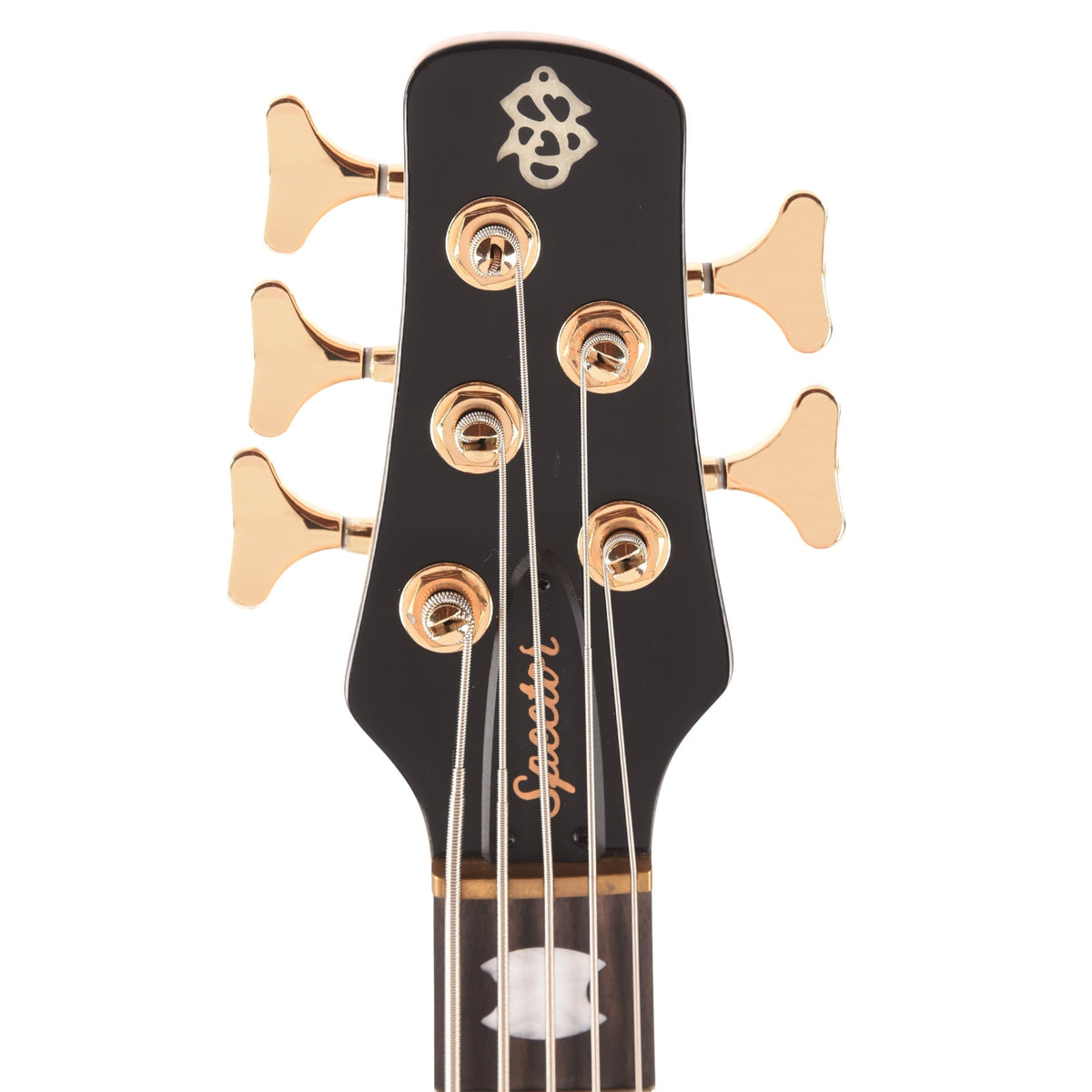 Spector Icon NS-5 Bolt-On 5-String Bass Black Cherry Gloss - Angle 6 | MUSICTONER