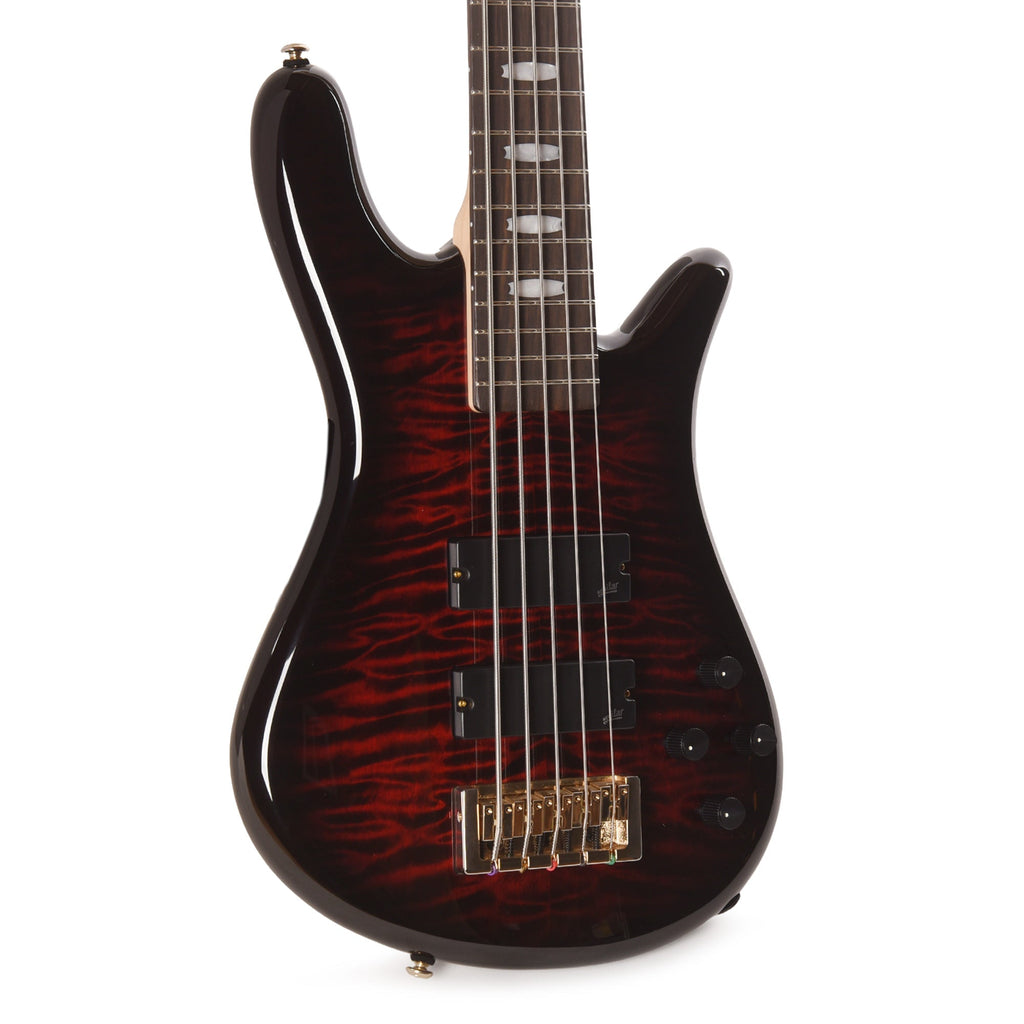 Spector Icon NS-5 Bolt-On 5-String Bass Black Cherry Gloss - MUSICTONER