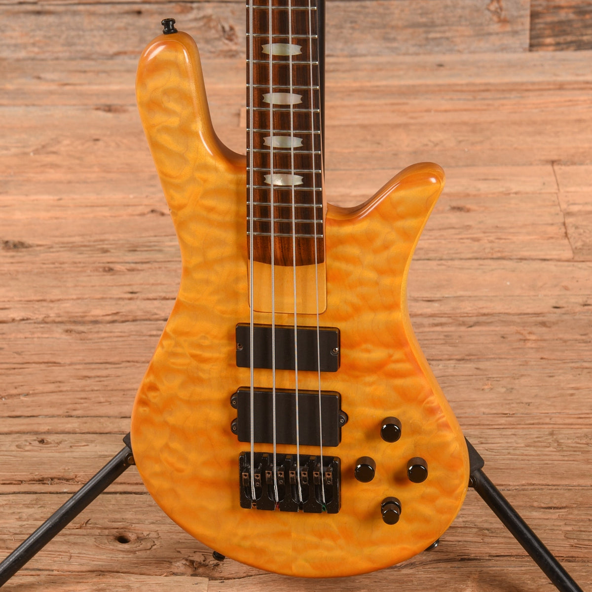 Spector NS-4H2-FM Golden Stain 2009 - Angle 2 | MUSICTONER