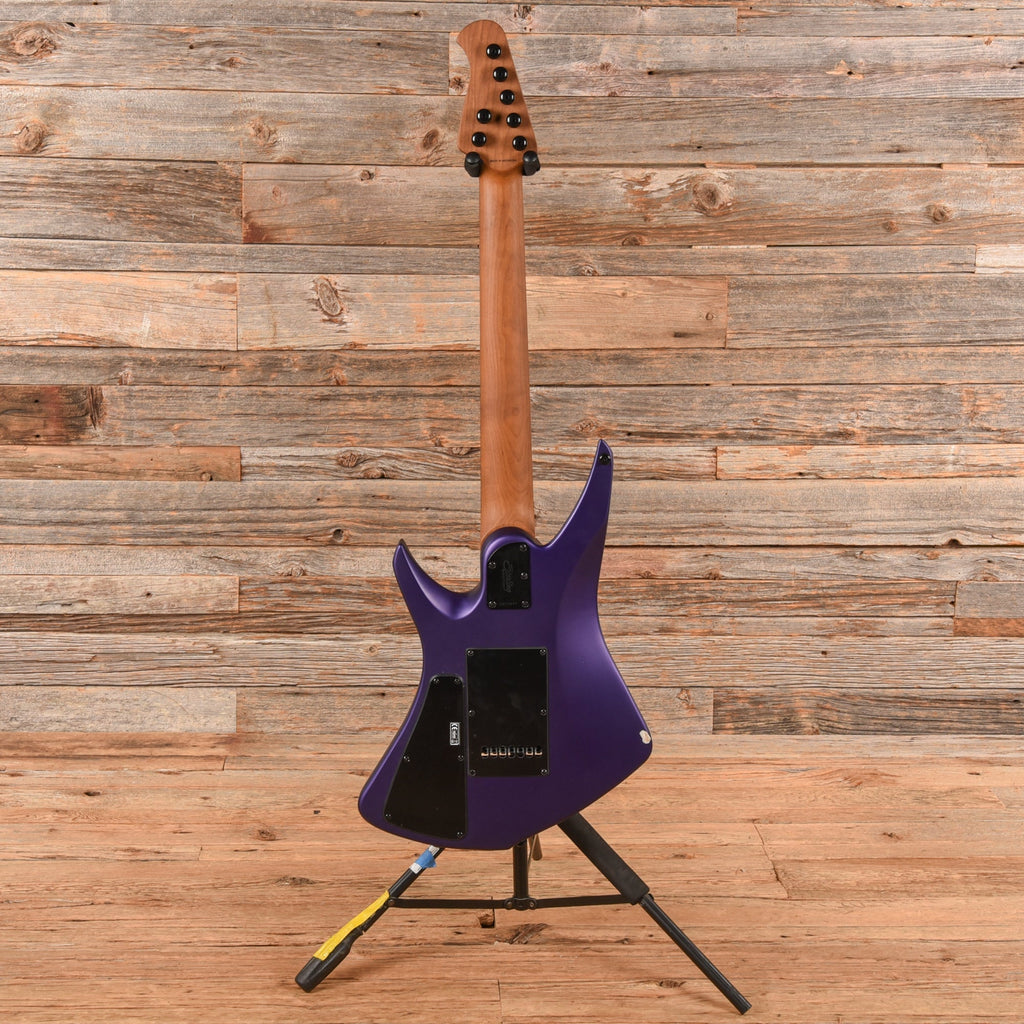 Sterling by Music Man Kaizen 7-String Firemist Purple Satin - Angle 5 | MUSICTONER