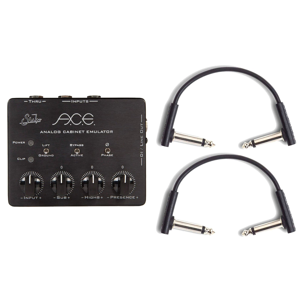 Suhr A.C.E Analog Cabinet Emulator w/RockBoard Flat Patch Cables Bundle